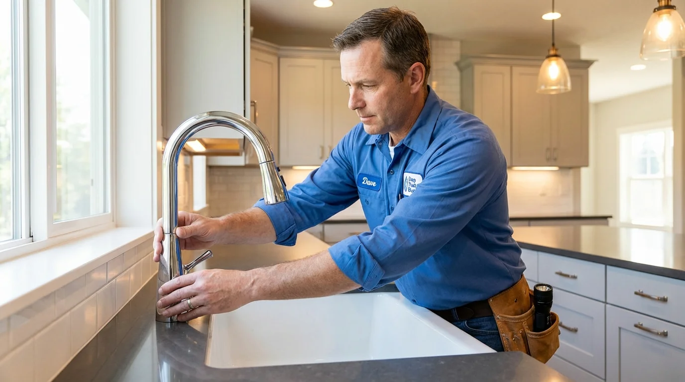 Kitchen faucet installation by Johns Plumbing LLC in Killeen